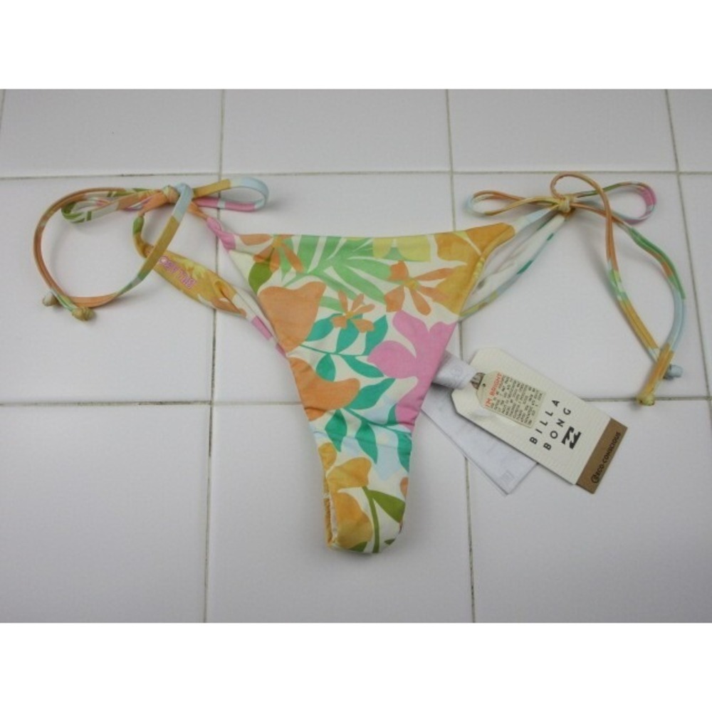 Billabong Sweet Aloha Tie Side Maya Floral Women's M/10 Bikini Bottom